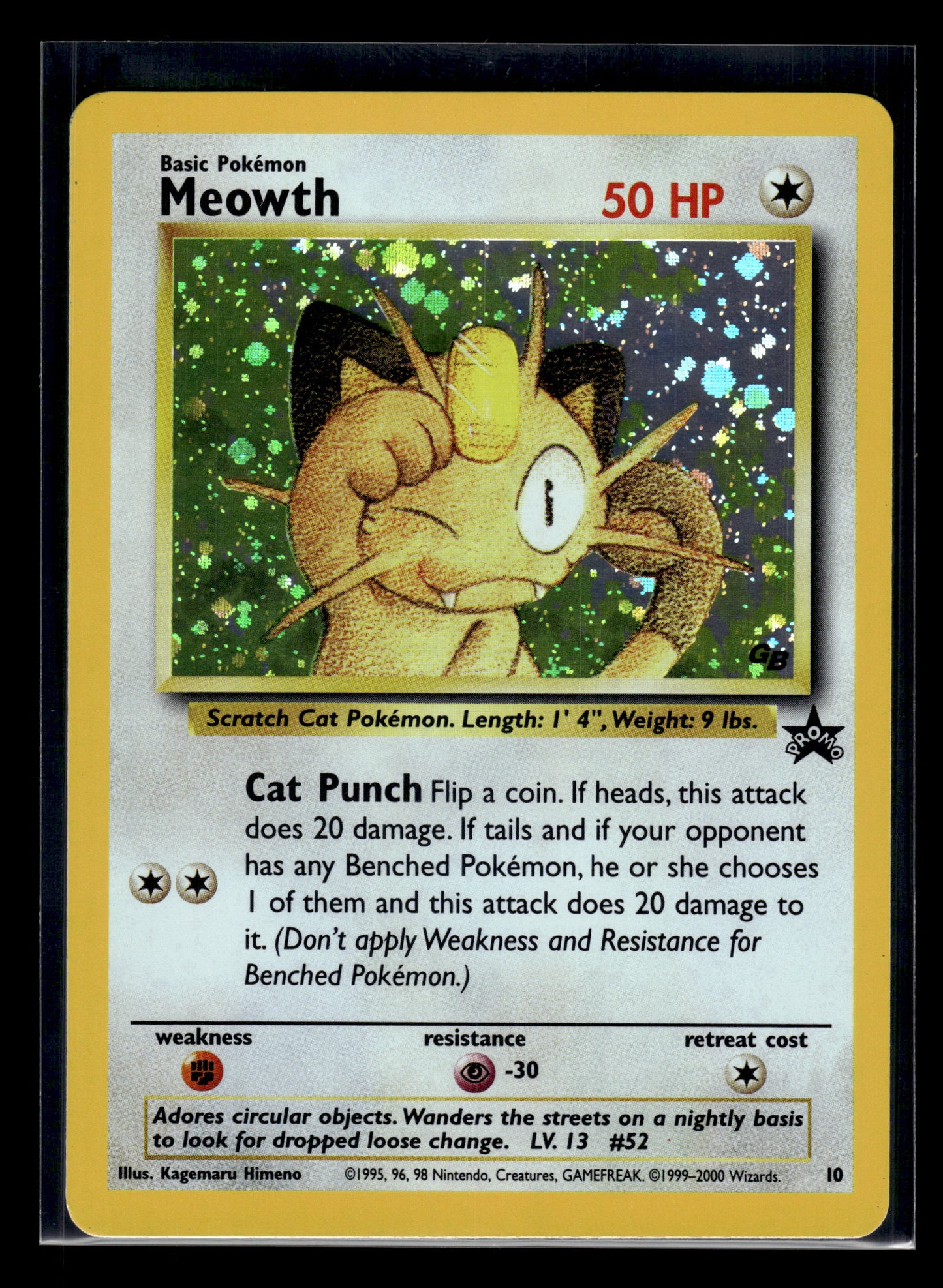 Meowth #10/53 WoTC Promo MP