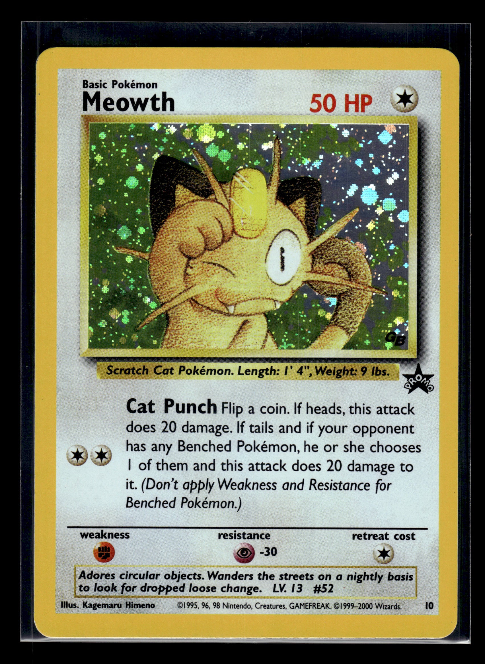 Meowth #10/53 WoTC Promo MP