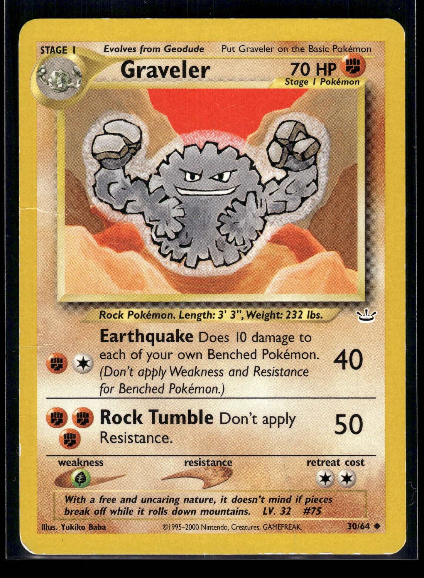 Graveler #30/64 Neo Revelation MP