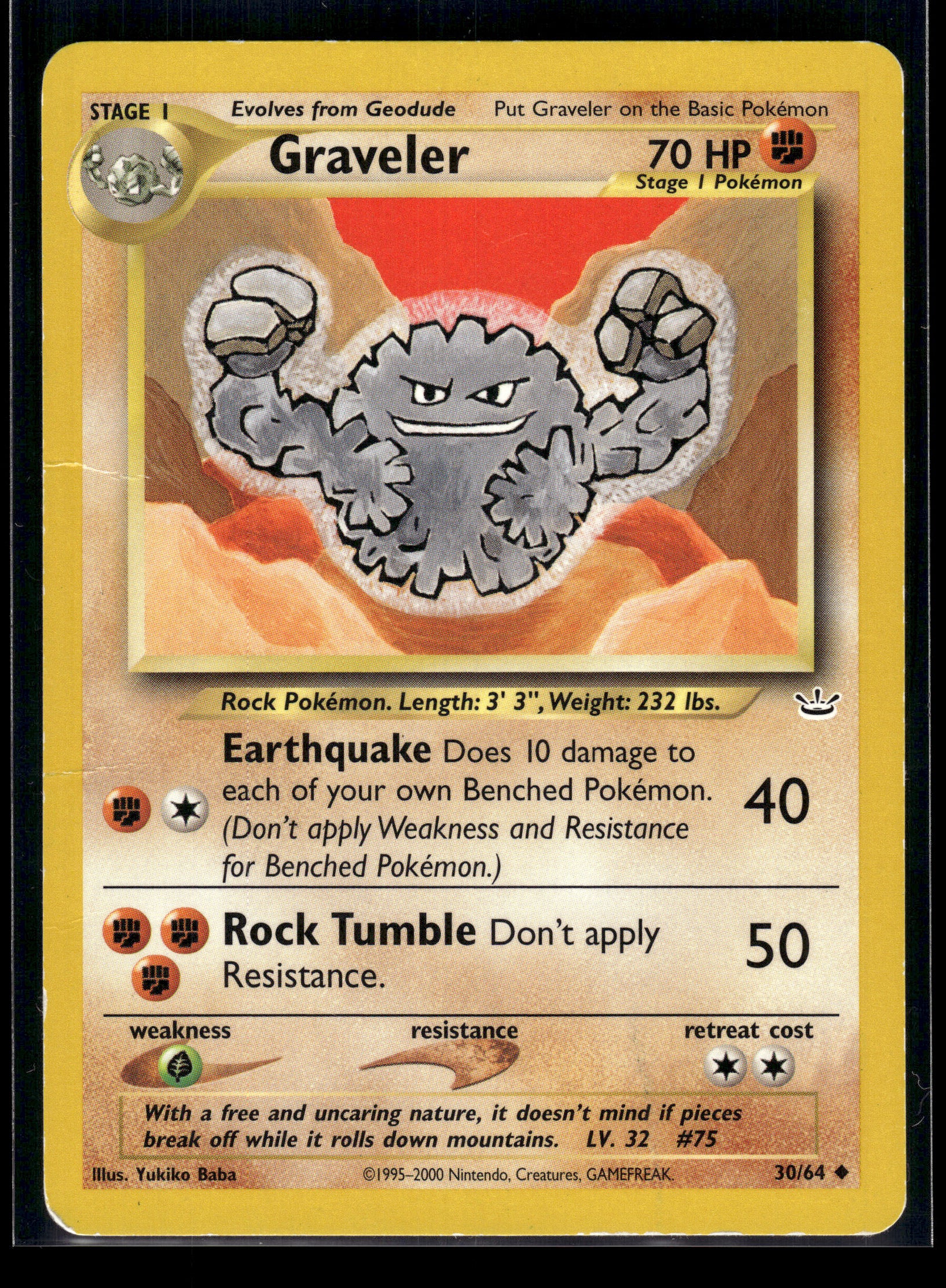 Graveler #30/64 Neo Revelation MP