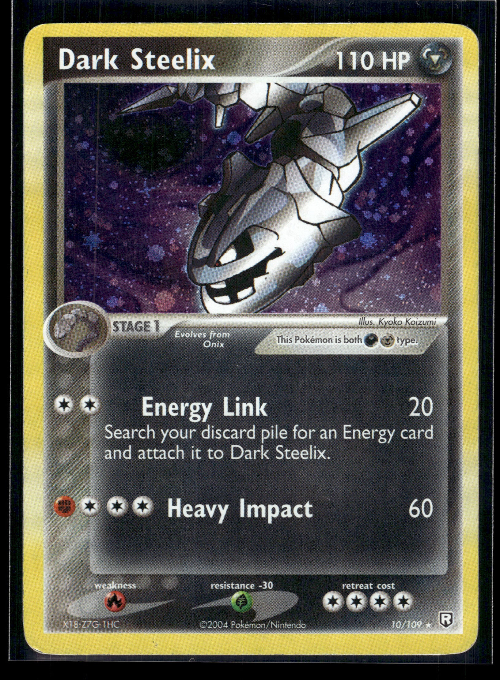 Dark Steelix #10/109 Team Rocket Returns MP