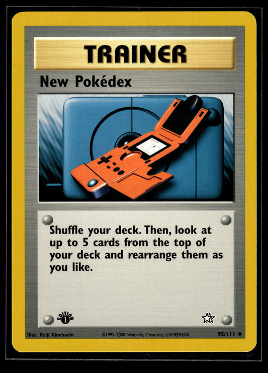 New Pokedex #095/111 1st Edition Neo Genesis LP