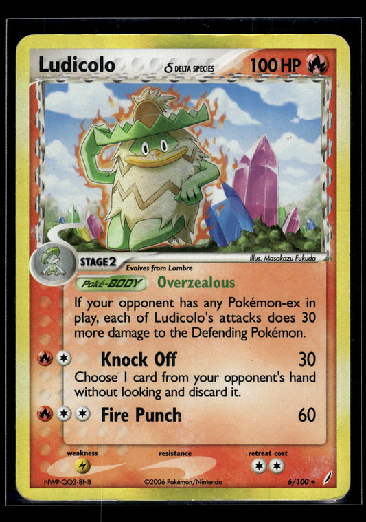 Ludicolo (Delta Species) #6/100 Crystal Guardians MP