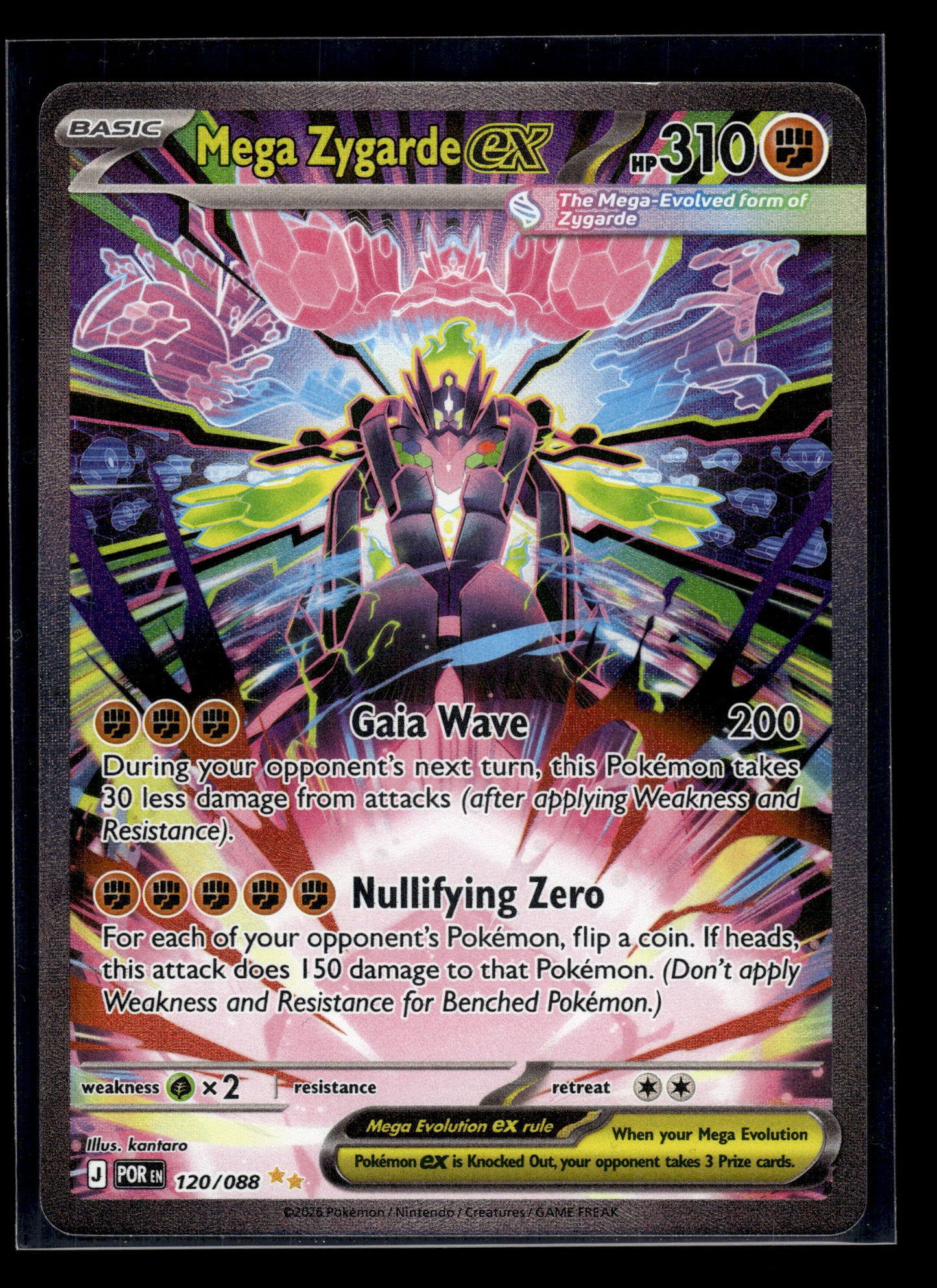 Mega Zygarde ex #120/088 Perfect Order LP