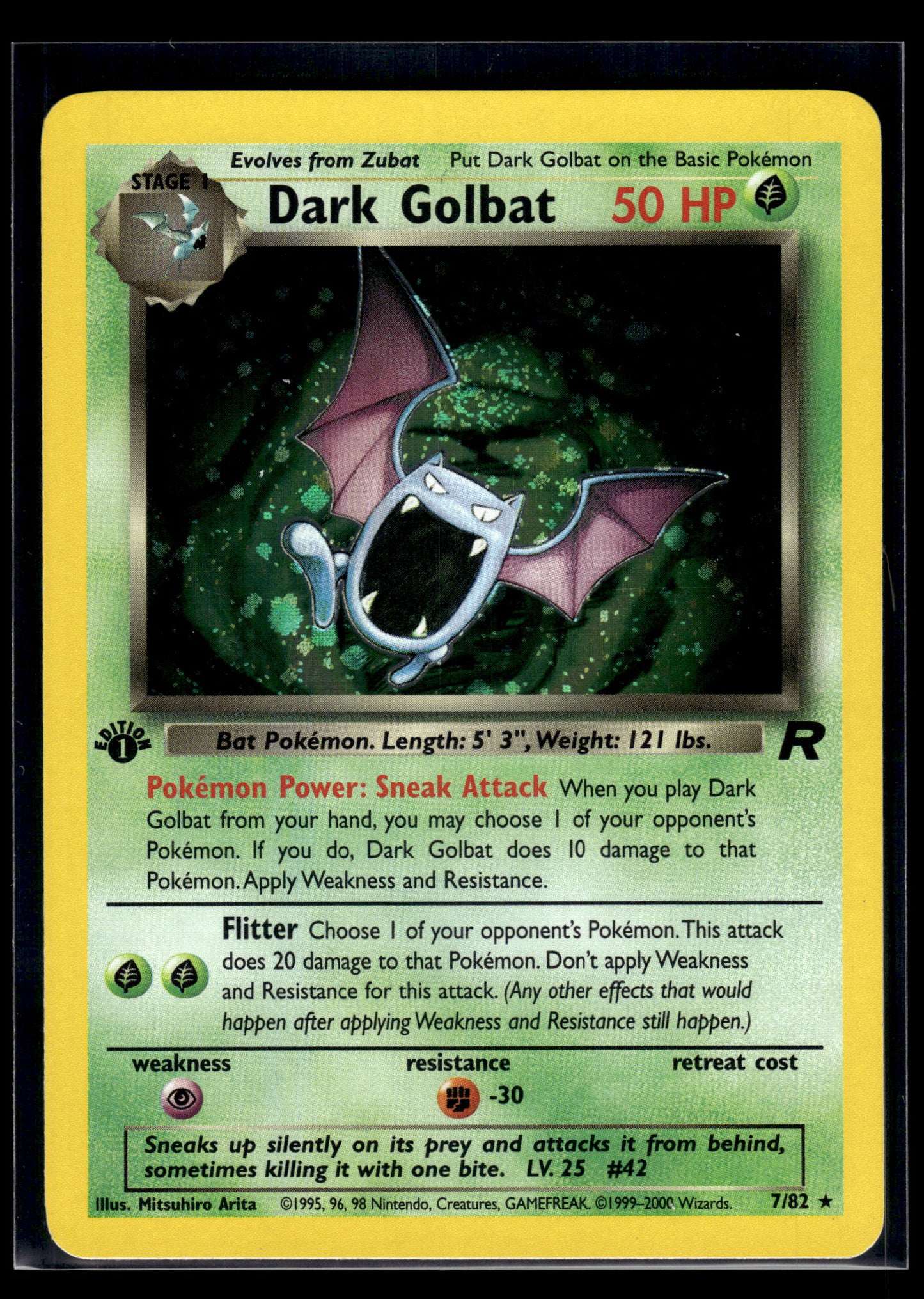 Dark Golbat #07/82 1st Edition Team Rocket LP