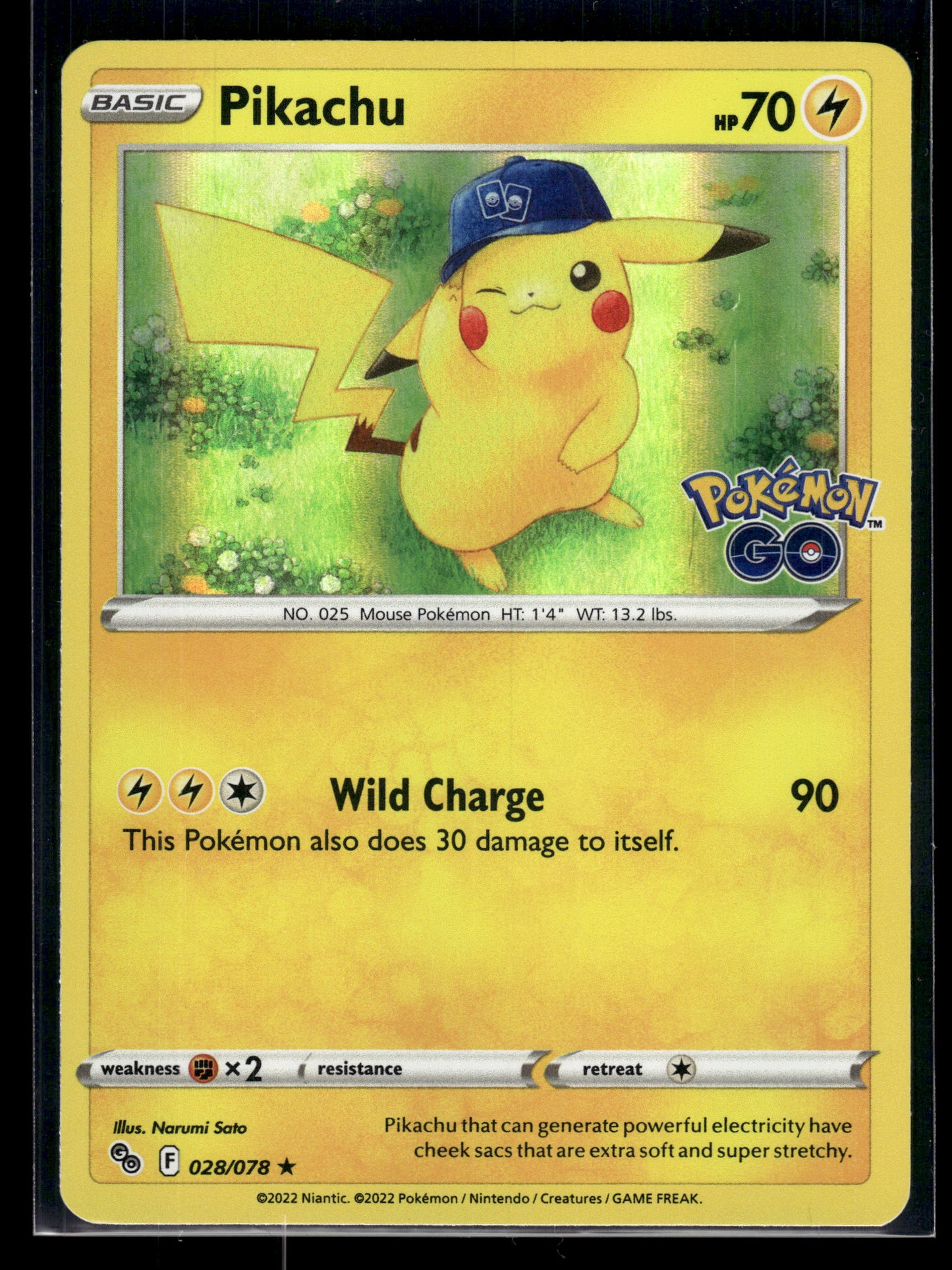 Pikachu #028/078 Pokemon GO LP