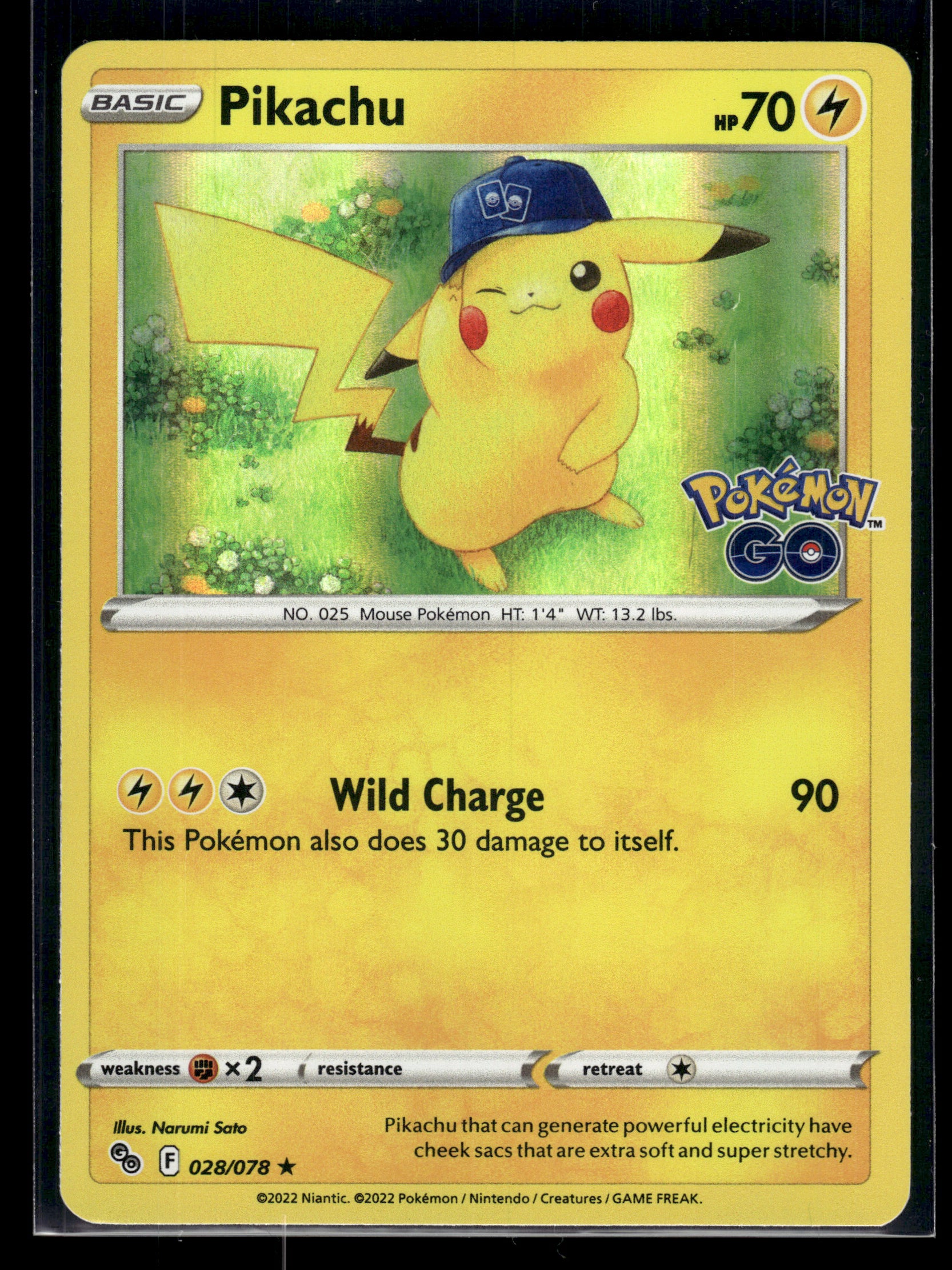 Pikachu #028/078 Pokemon GO LP