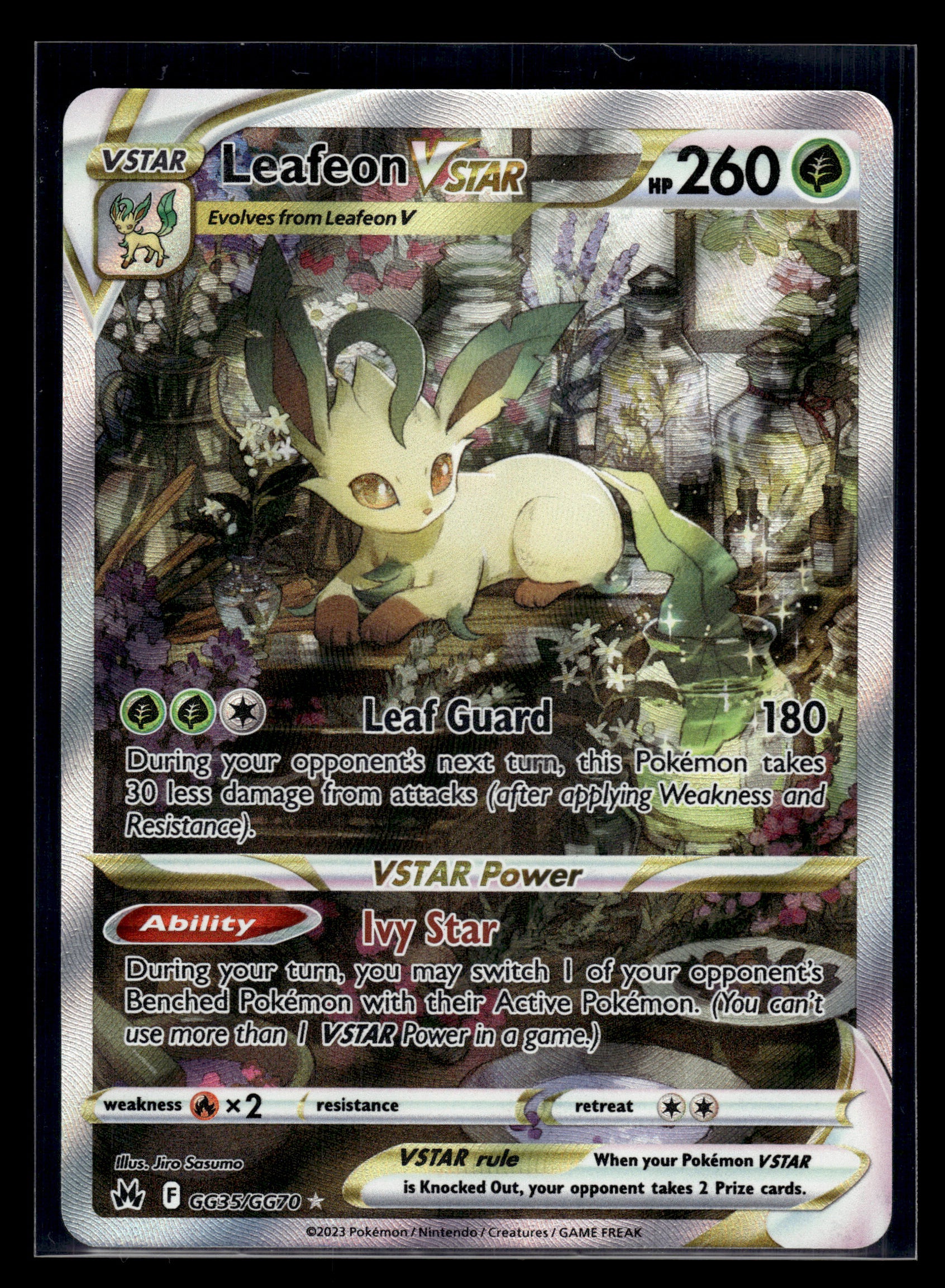 Leafeon VSTAR #GG35/GG70 SWSH: Crown Zenith: Galarian Gallery NM