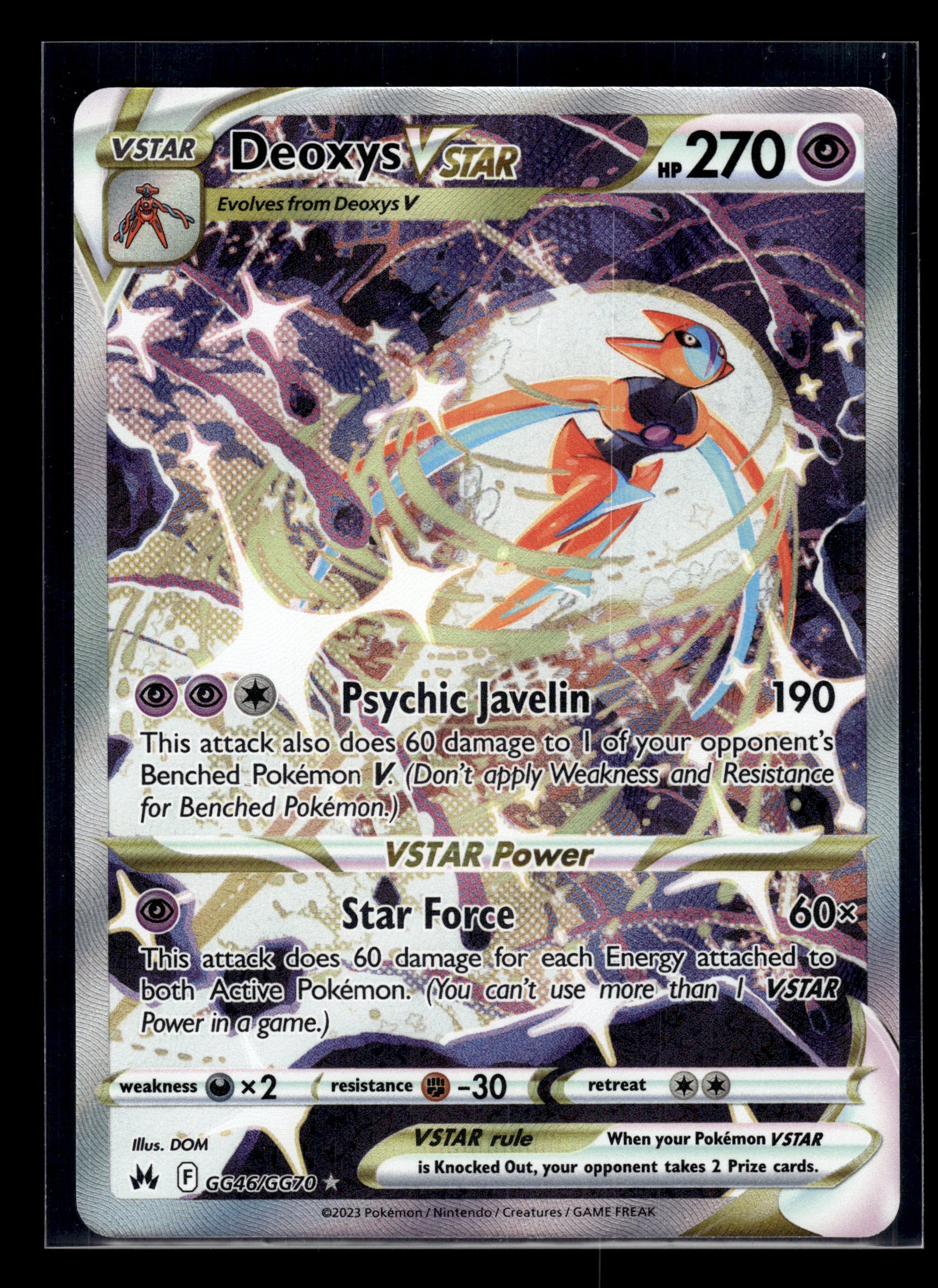 Deoxys VSTAR #GG46/GG70 SWSH: Crown Zenith: Galarian Gallery LP
