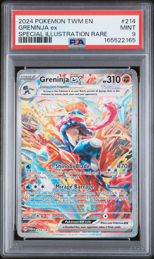 PSA 9 Greninja ex #214 Twilight Masquerade