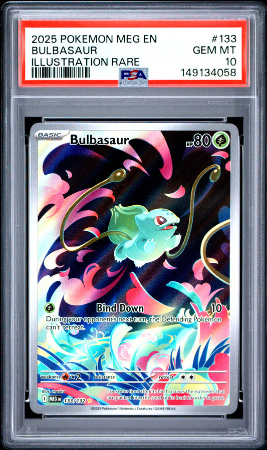 PSA 10 Bulbasaur #133 Mega Evolution