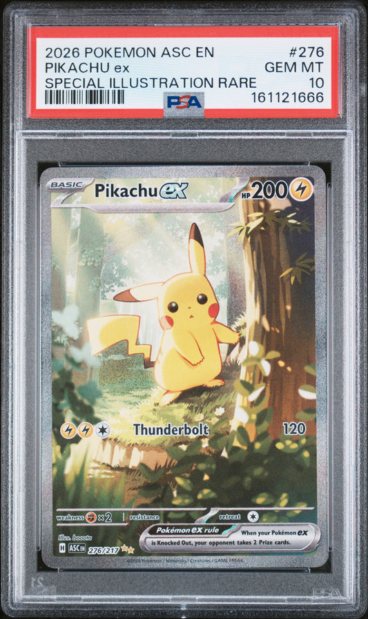 PSA 10 Pikachu ex #276 Ascended Heroes