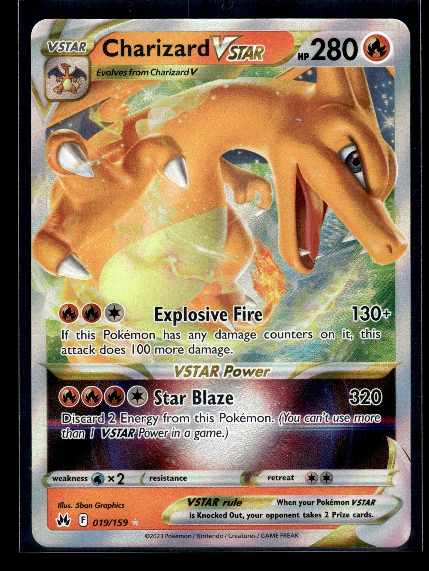 Charizard VSTAR #019/159 Crown Zenith LP
