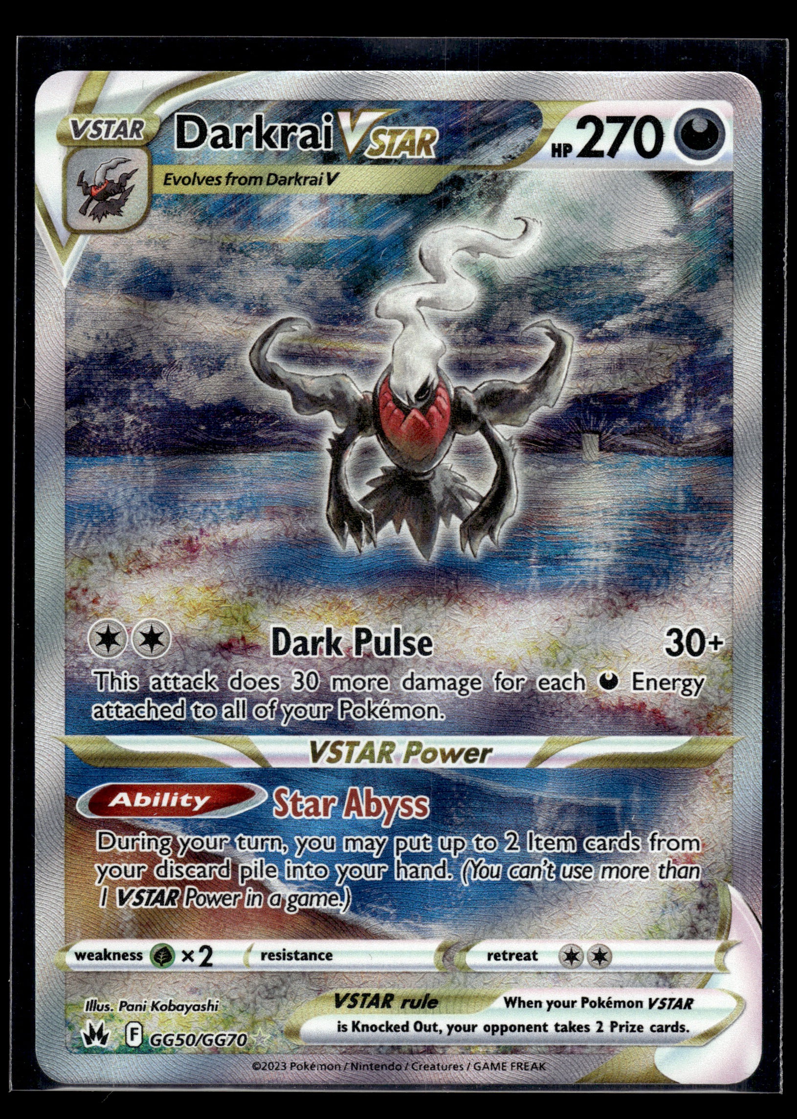 Darkrai VSTAR #GG50/GG70 Crown Zenith: Galarian Gallery NM