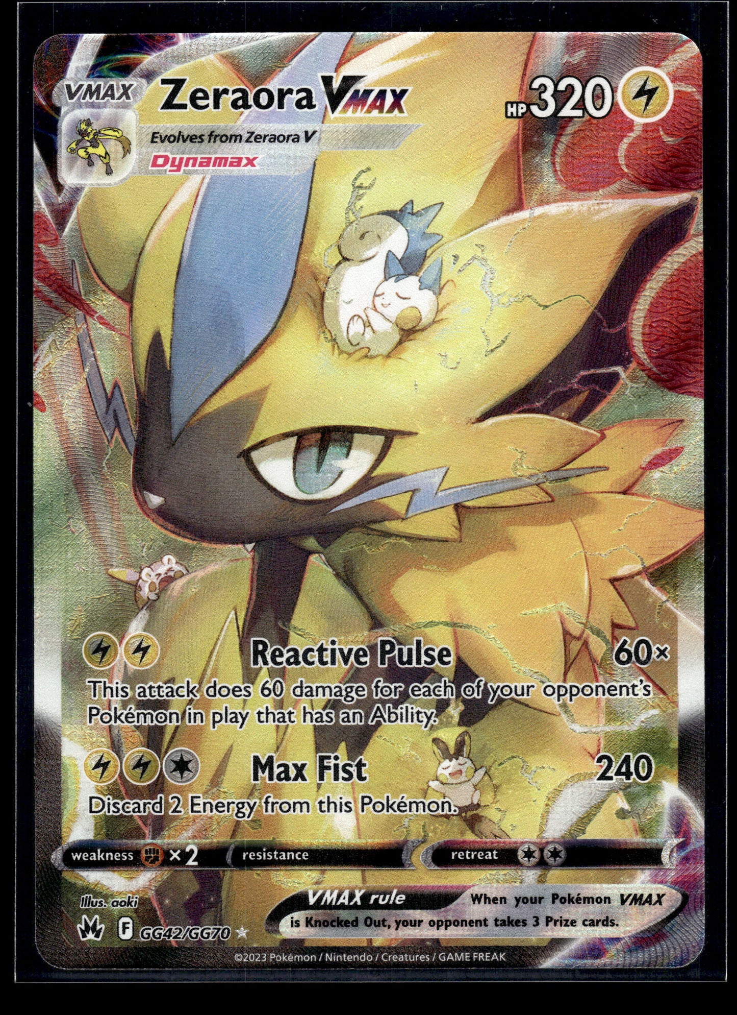 Zeraora VMAX #GG42/GG70 Crown Zenith VLP