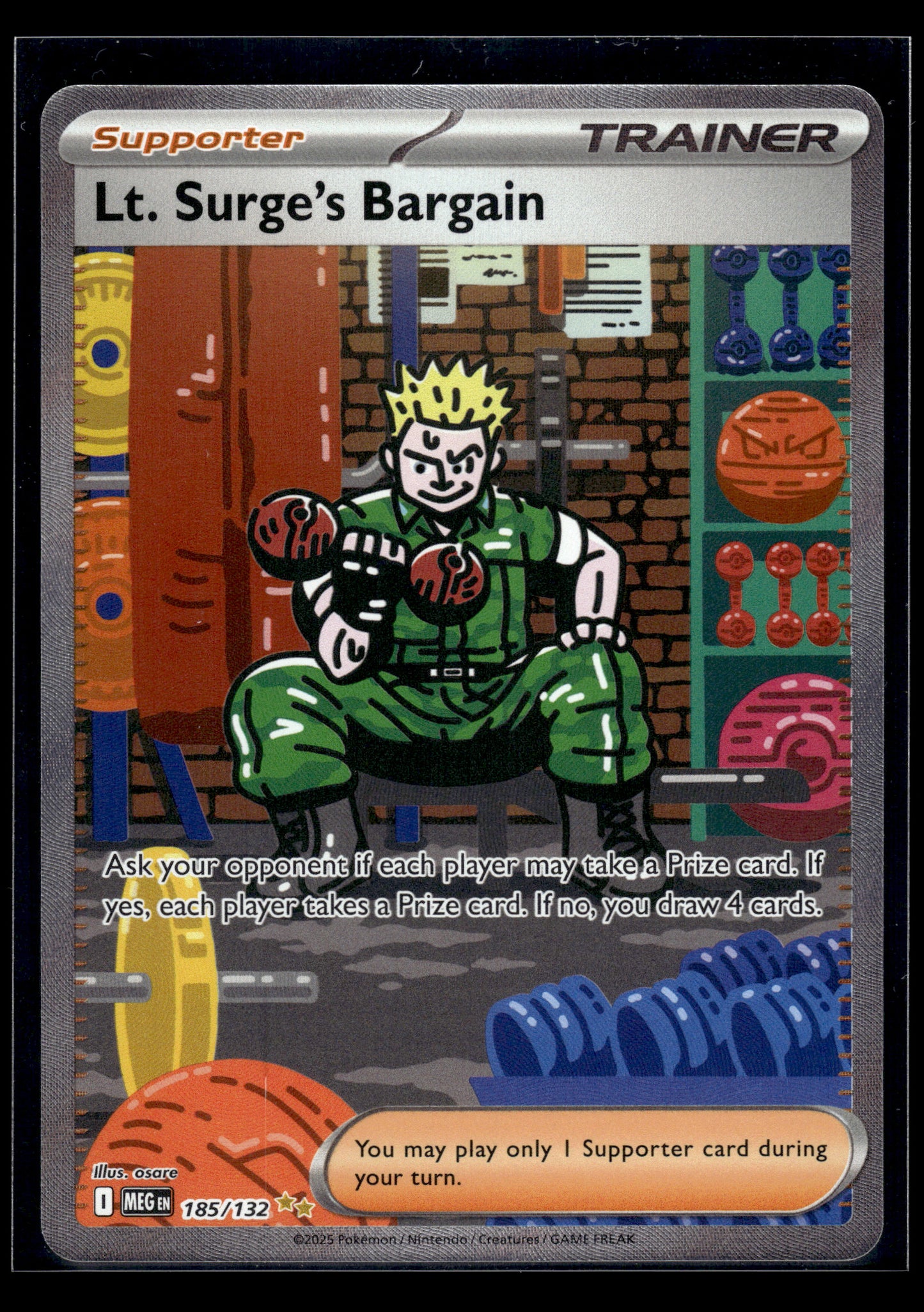 Lt. Surge's Bargain #185/132 Mega Evolution NM