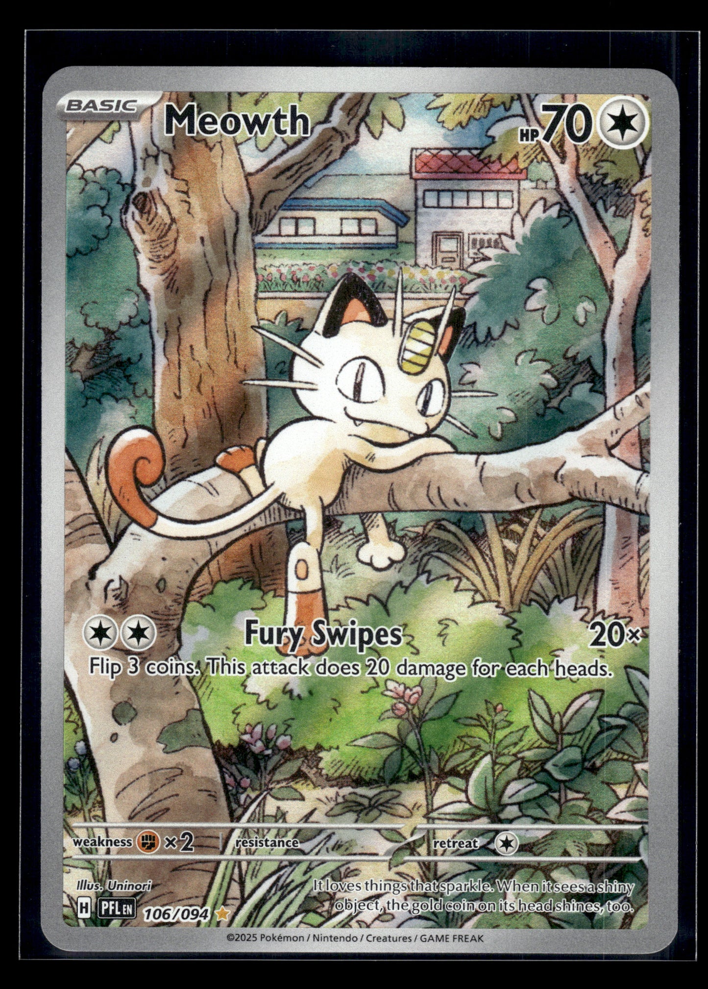 Meowth #106/094 Phantasmal Flames LP