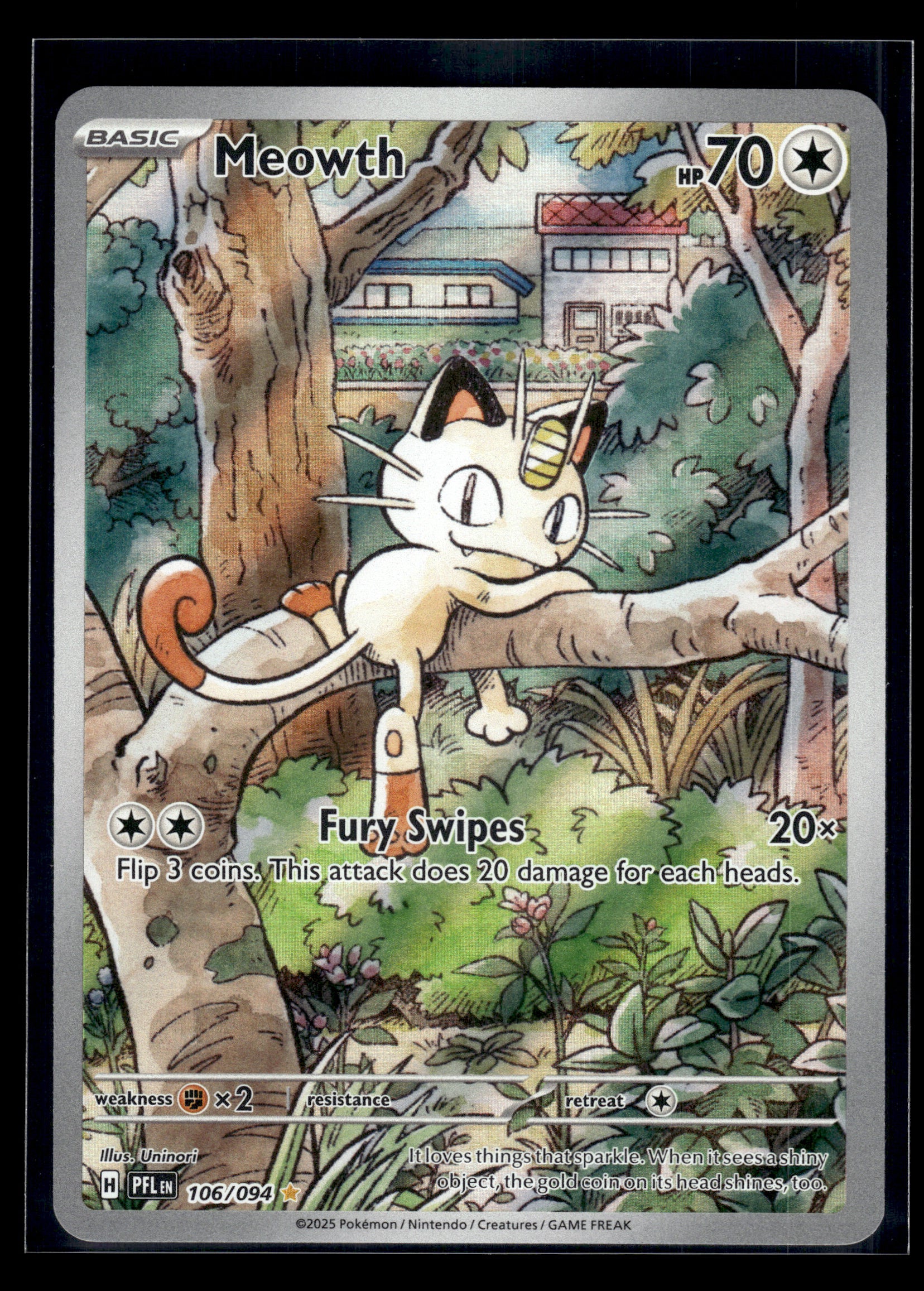 Meowth #106/094 Phantasmal Flames LP