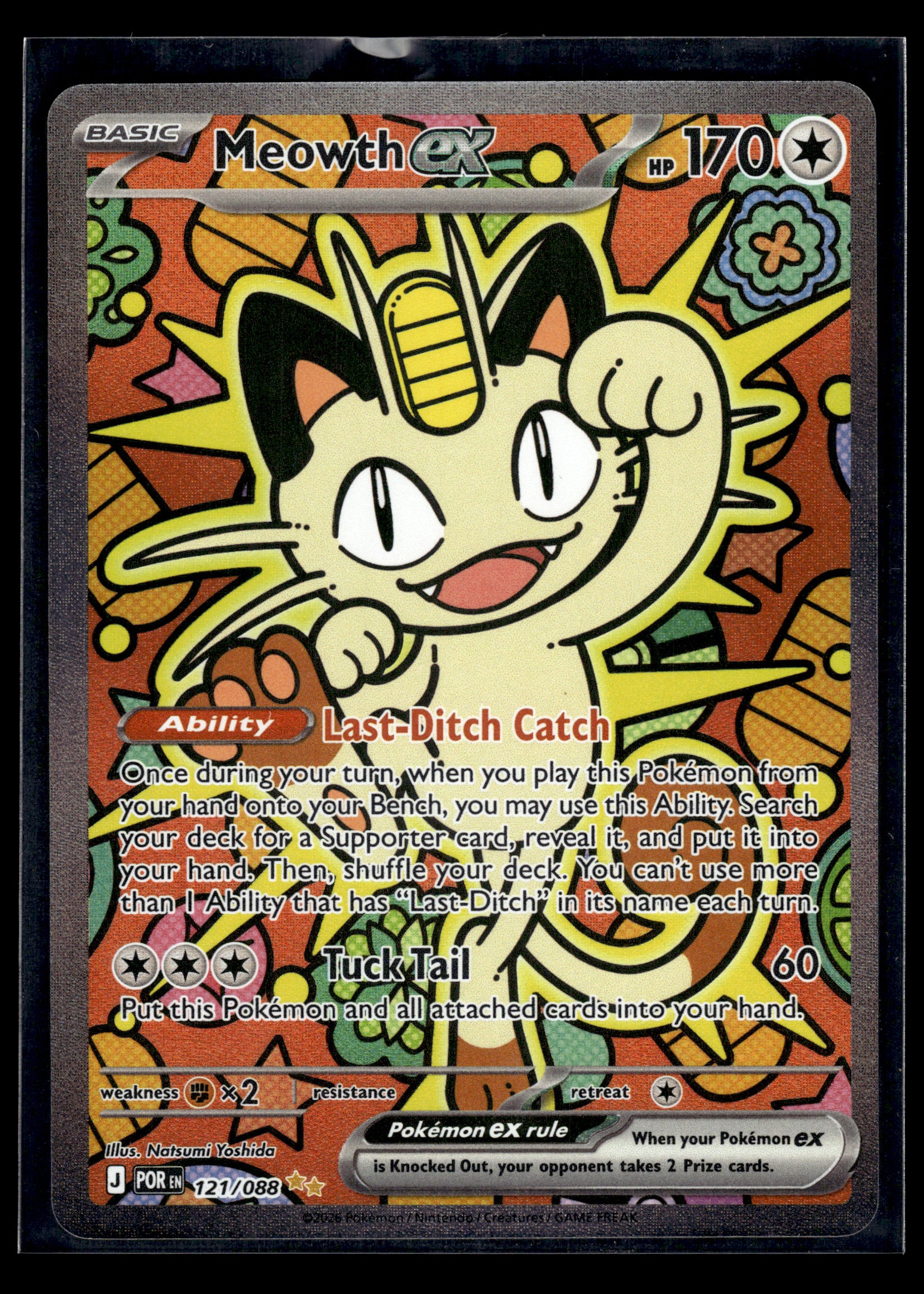 Meowth ex #121/088 Perfect Order LP