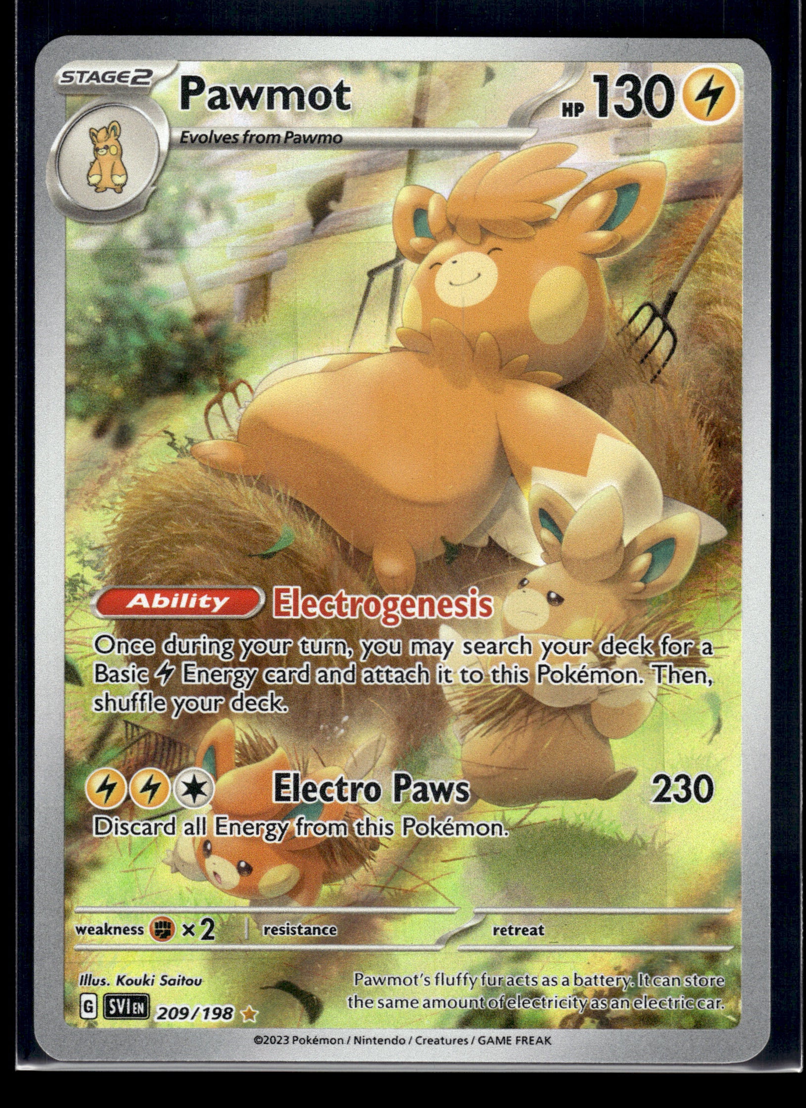 Pawmot #209/198 Scarlet & Violet Base Set VLP