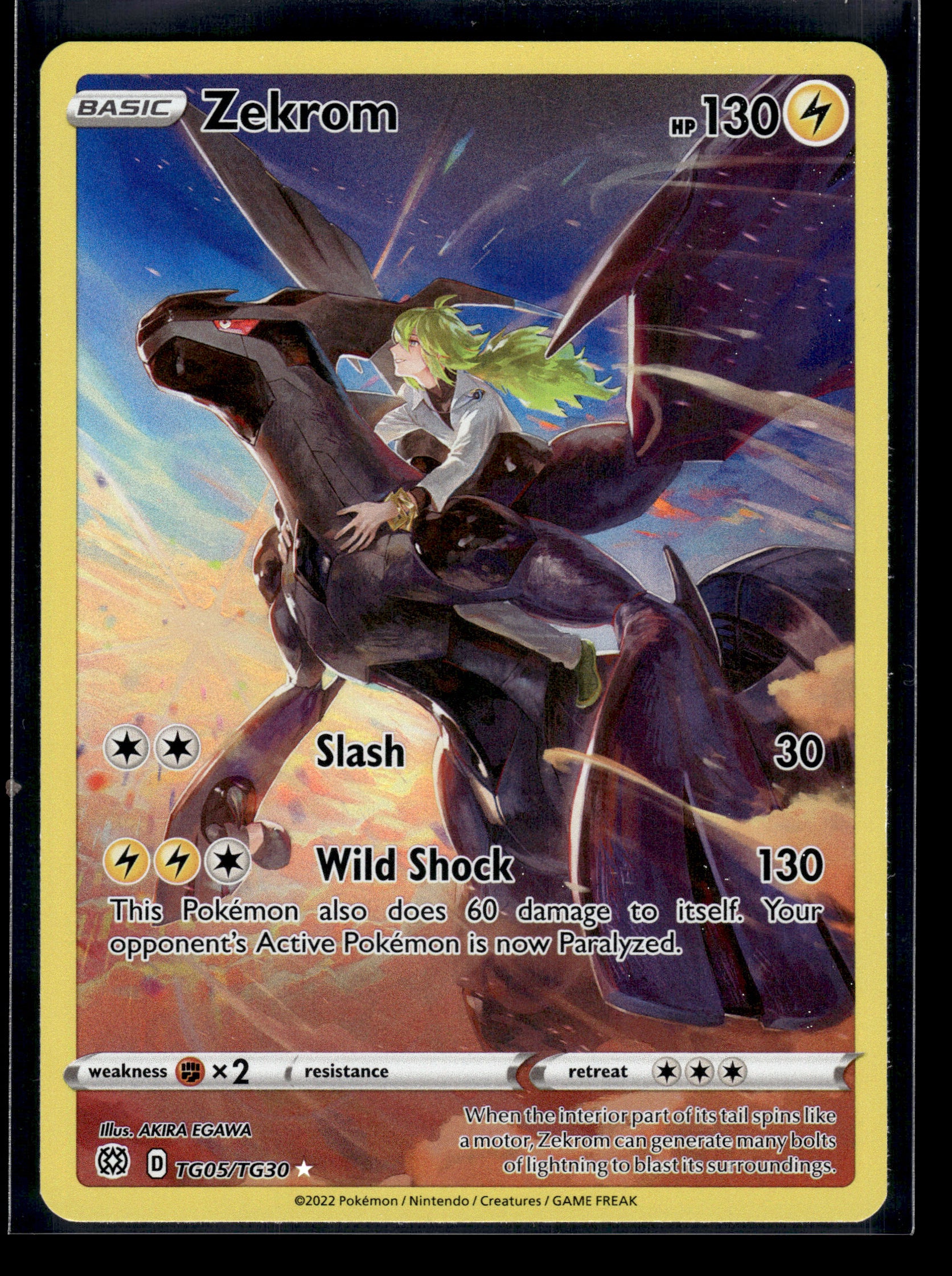Zekrom #TG05/TG30 Brilliant Stars Trainer Gallery LP