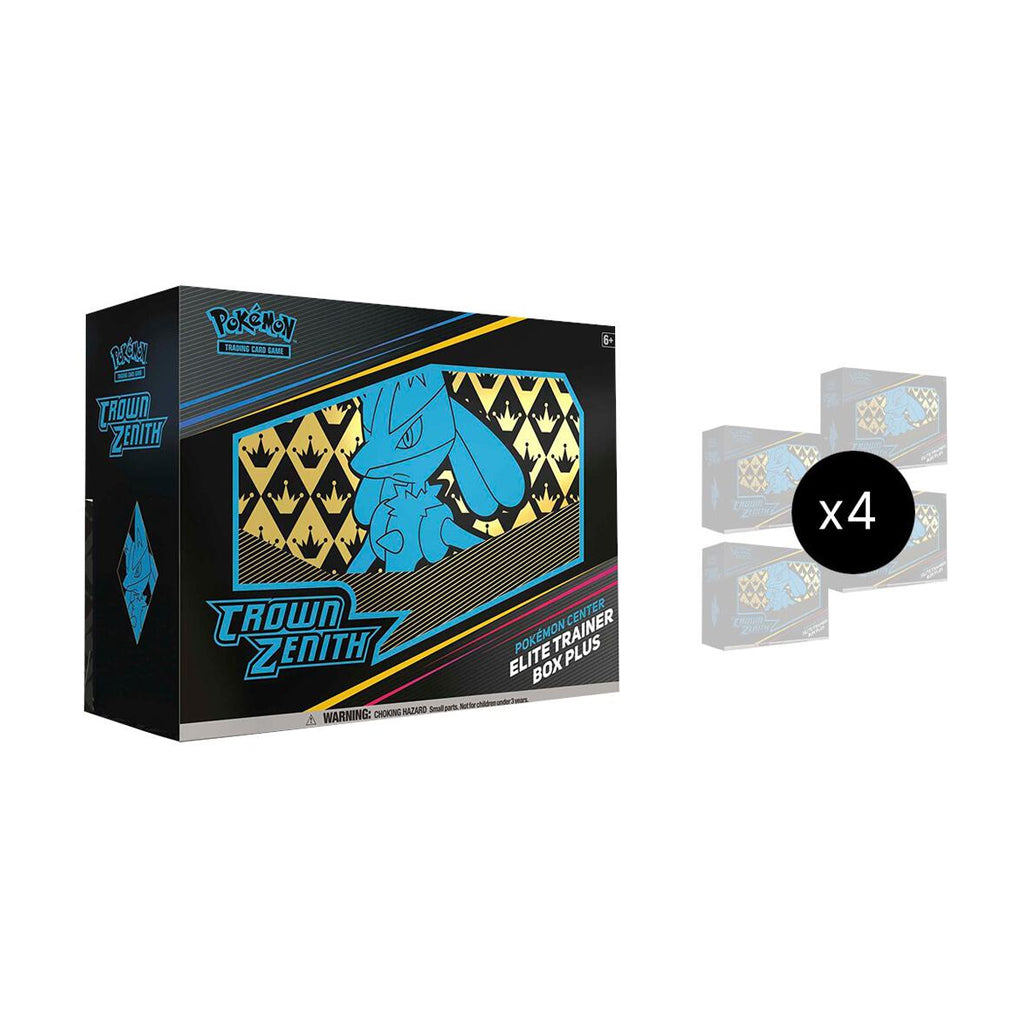 Crown Zenith Pokemon Center Elite Trainer Box Plus Case (x4)