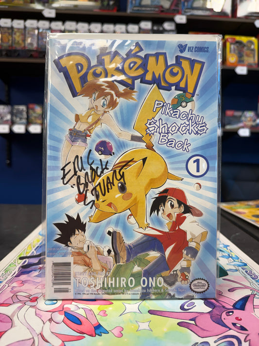 Pikachu Shocks Back #1 Comic Eric "Brock" Stuart AUTOGRAPH w/ CoA