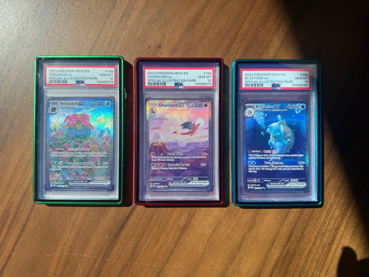 PSA 10 Venusaur Charizard Blastoise ex 151 SEQUENTIAL Set