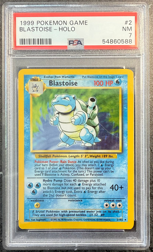 PSA 7 Blastoise #2/102 Base Set