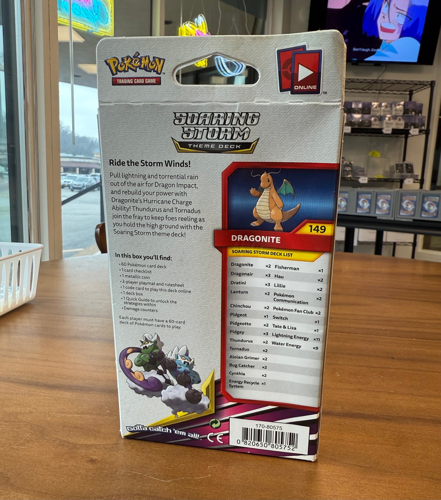 Sun & Moon Unified Minds Soaring Storm Theme Deck Dragonite