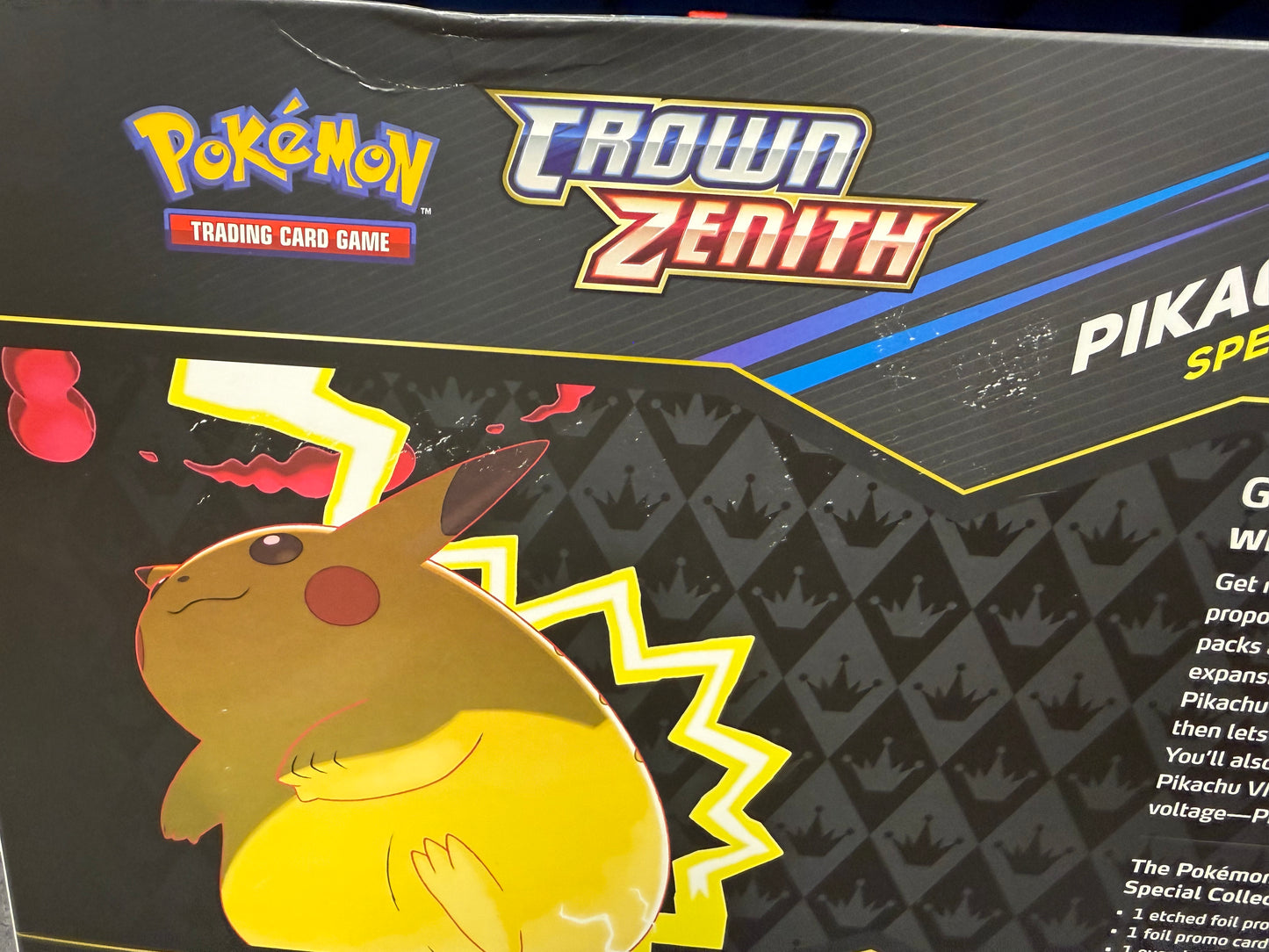 Pikachu VMAX Special Collection Crown Zenith (wear, see pics)