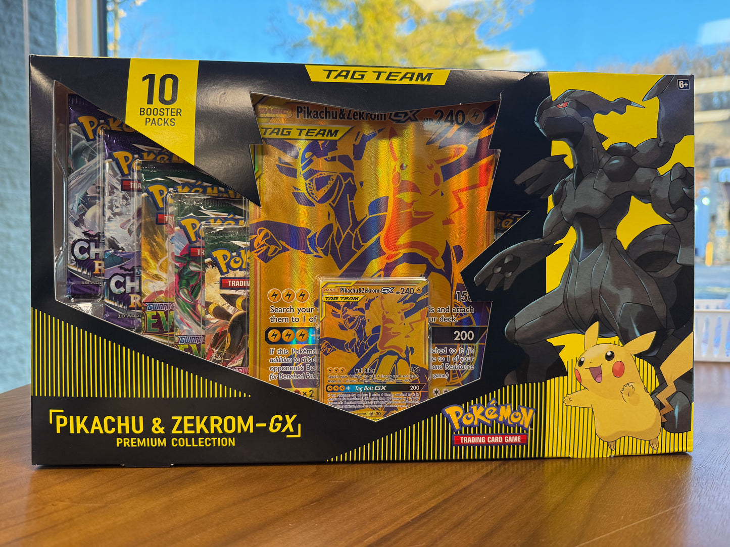 Pikachu & Zekrom GX Premium Collection (minor damage, see pics)