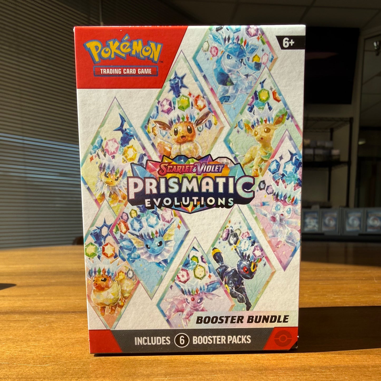 Prismatic Evolutions Non-Shrinkwrapped Sealed Booster Bundle (6 Packs)