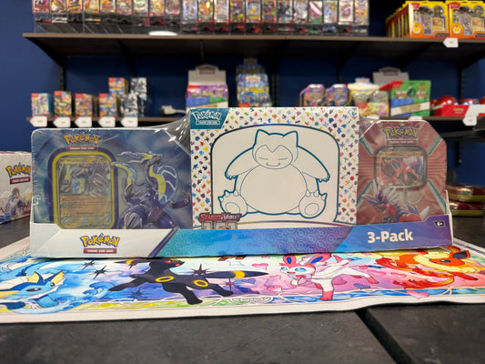 Costco 3-Pack: 151 ETB + Paldea Legends Tins