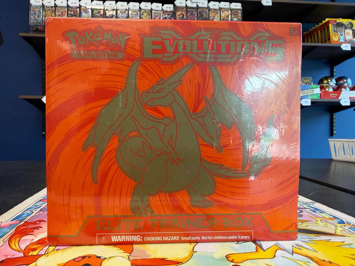 XY Evolutions Elite Trainer Box (Scratched, see pics) [Mega Charizard Y]
