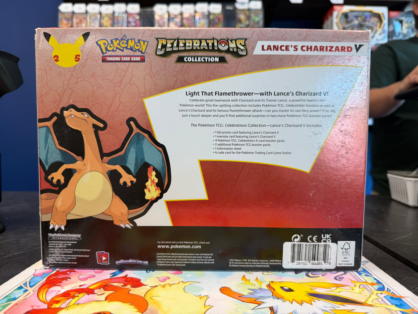 Lance's Charizard V Celebrations Collection (some wear)