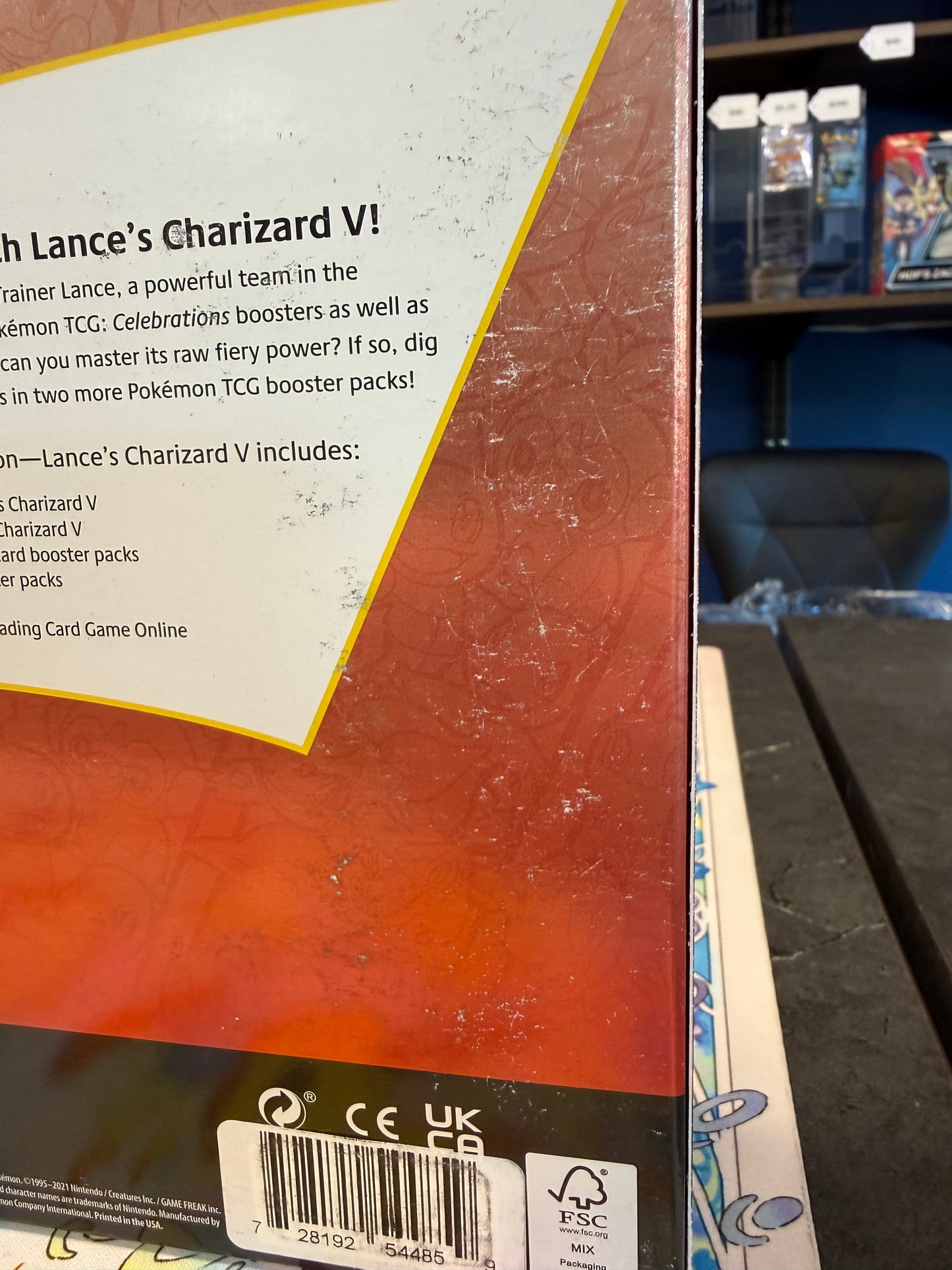 Lance's Charizard V Celebrations Collection (some wear)