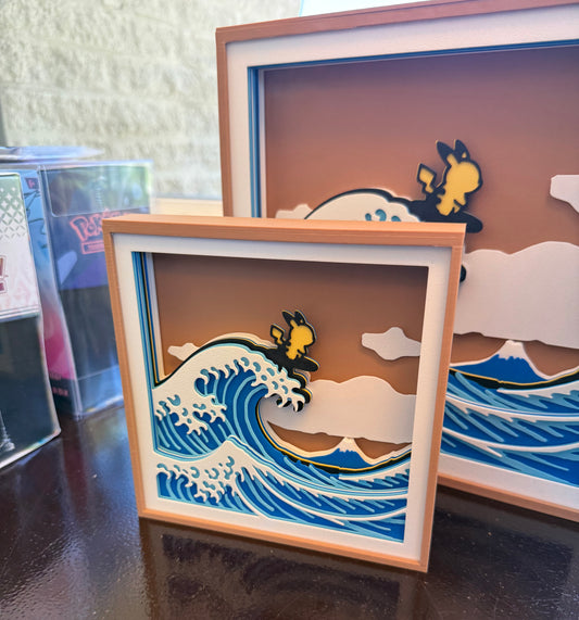 Surfing Pikachu Shadowbox