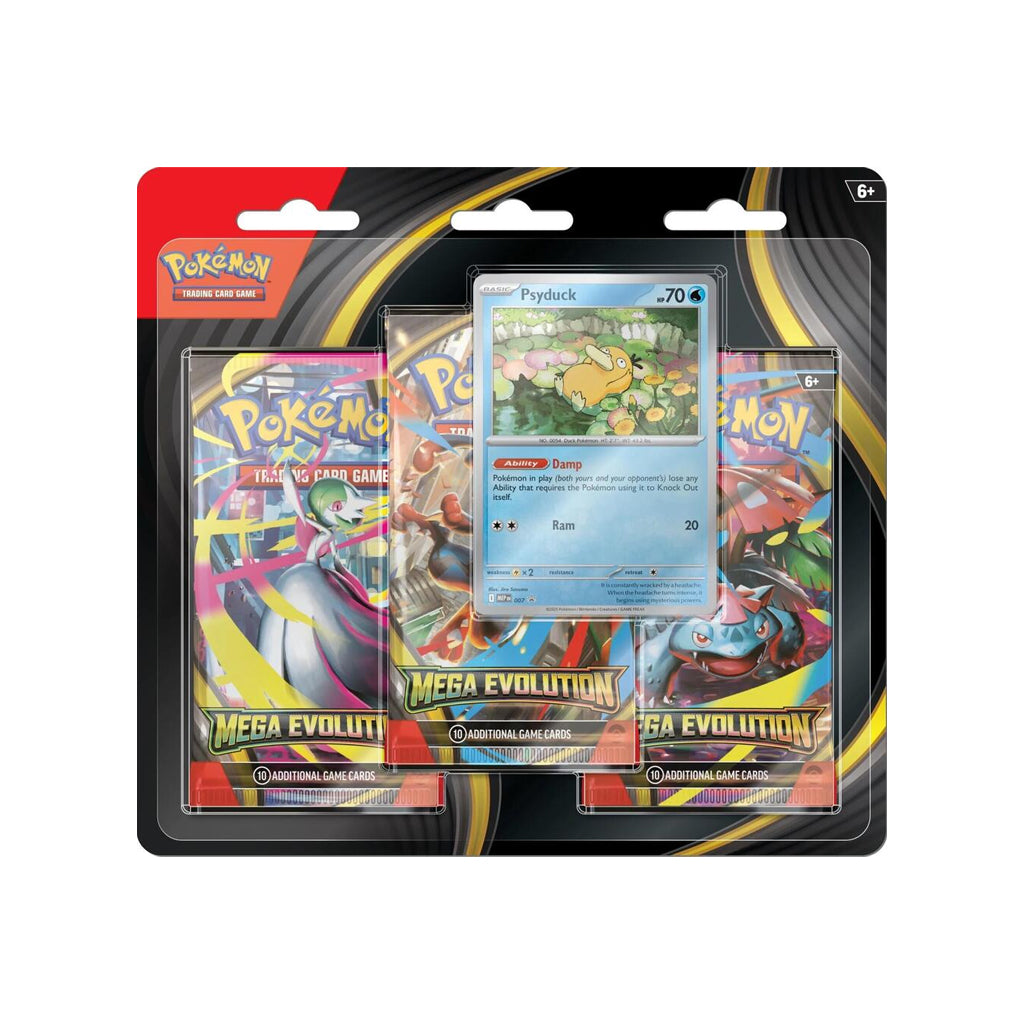 Mega Evolutions 3-Pack Blister (Psyduck)