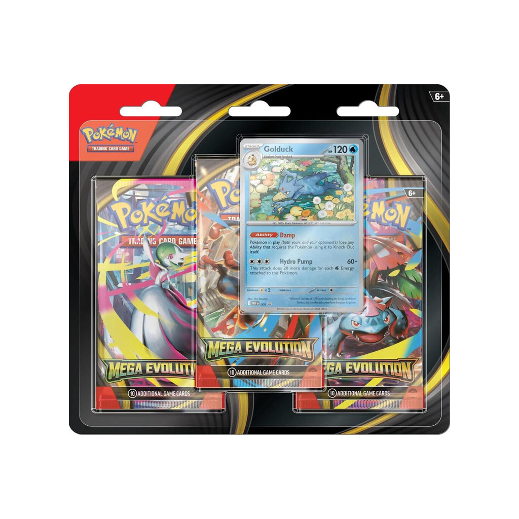 Mega Evolutions 3-Pack Blister (Golduck)