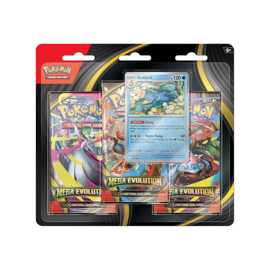 Mega Evolutions 3-Pack Blister (Golduck)