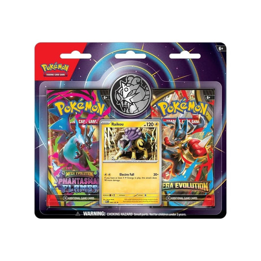 Mega Evolution & Phantasmal Flames 2 Pack Blister [Raikou]