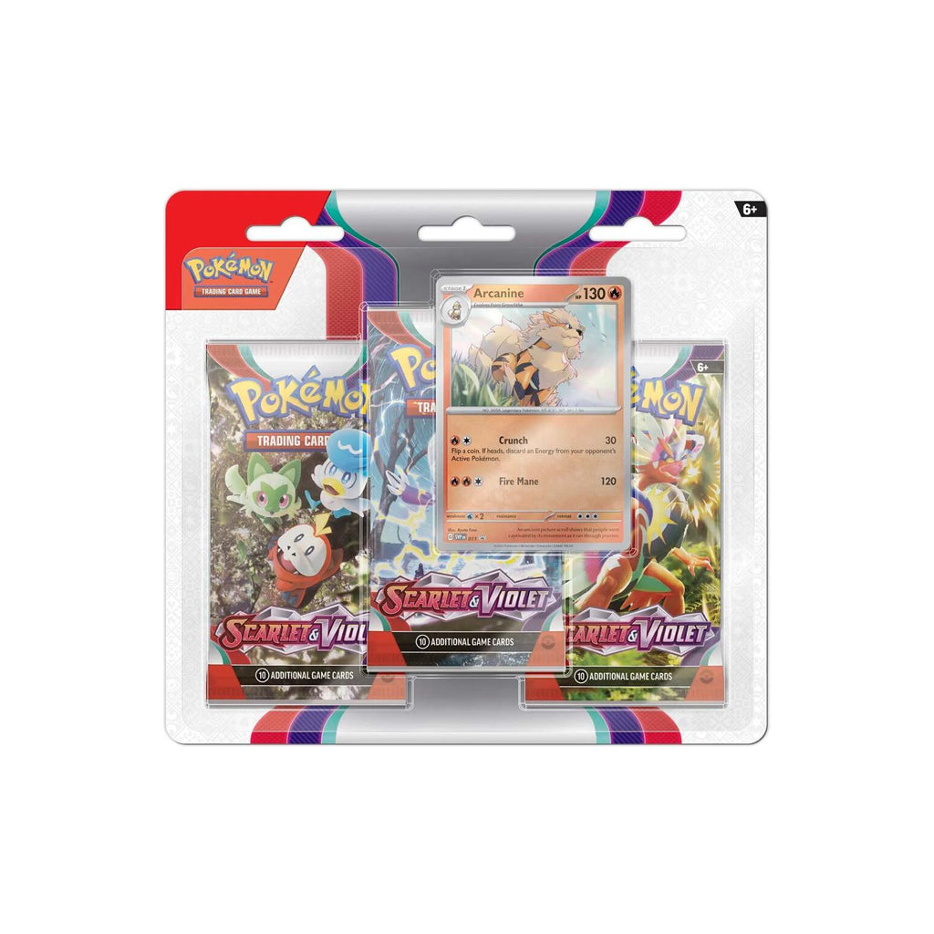 Scarlet & Violet 3-Pack Blister [Arcanine]