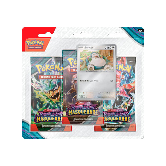 Twilight Masquerade 3 Pack Blister [Snorlax]