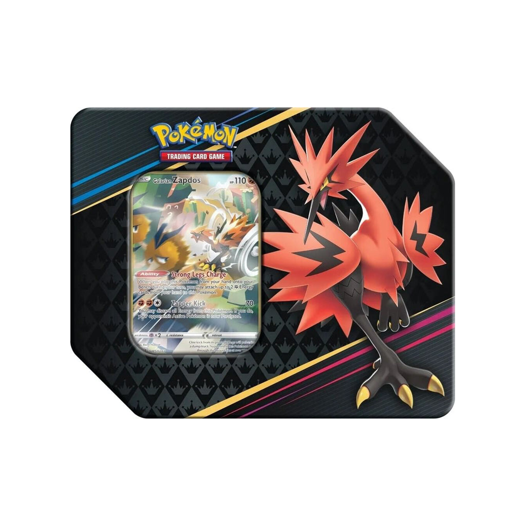Crown Zenith Galarian Zapdos Tin (5 Packs)