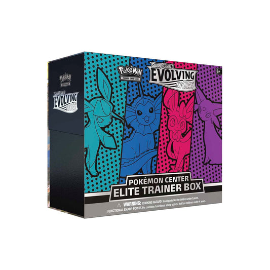 Evolving Skies Pokemon Center Elite Trainer Box [Glaceon/Vaporeon/Sylveon/Espeon] w/ Acrylic
