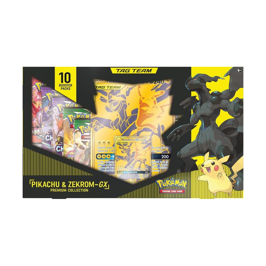 Pikachu & Zekrom GX Premium Collection (minor damage, see pics)