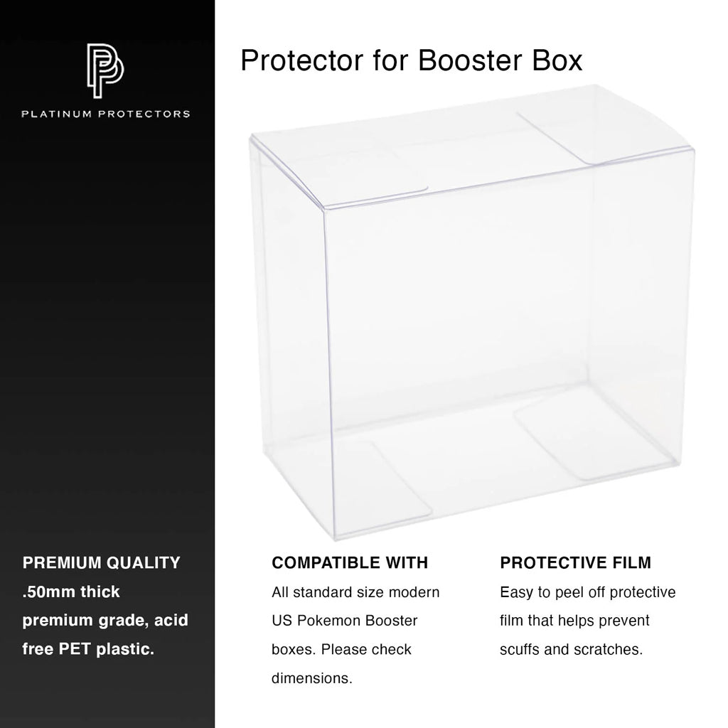 Platinum Protectors for Pokemon Booster Boxes - UV & Scratch-Resistant