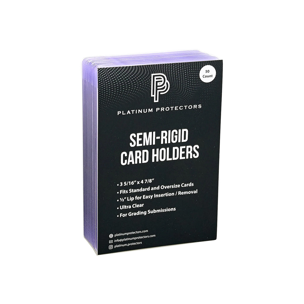Platinum Protectors Semi-Rigid Card Holders (50-Pack)